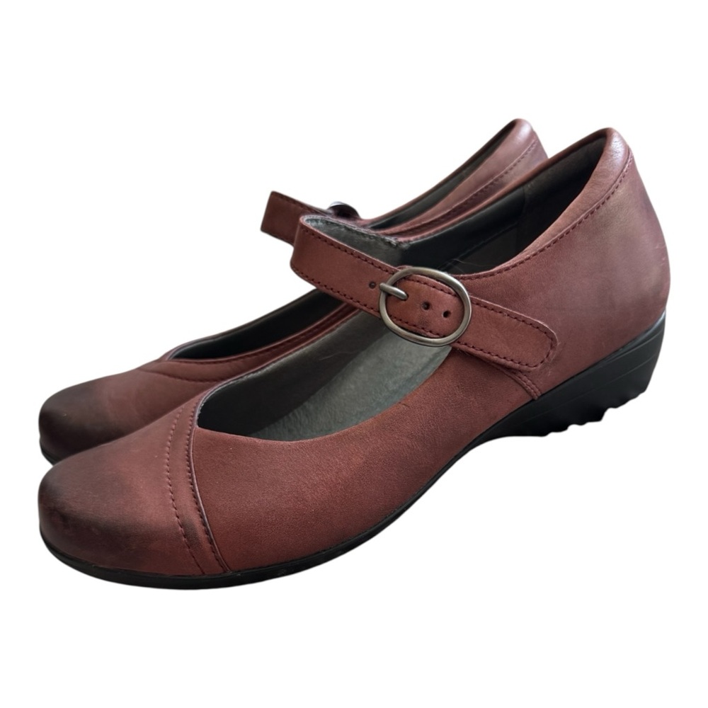 Dansko Rustic Red Mary Jane Leather Clog